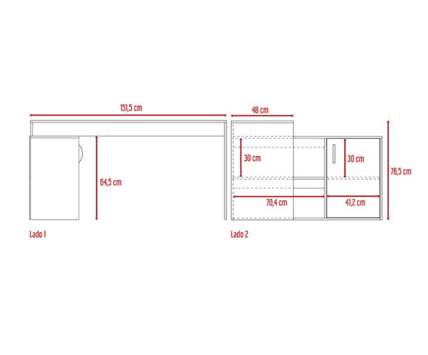 Escritorio Office Ceniza