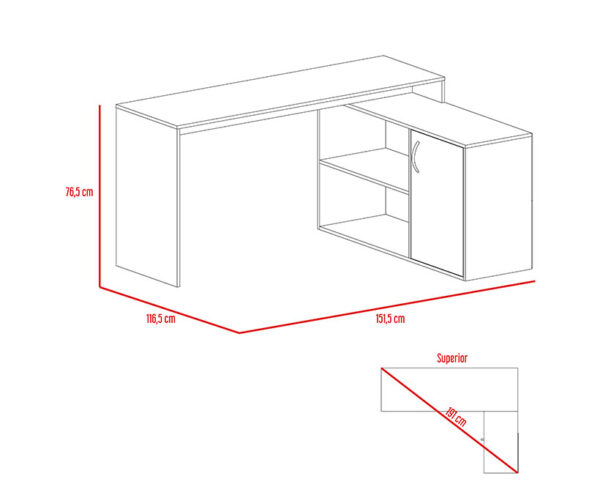 Escritorio Office Ceniza