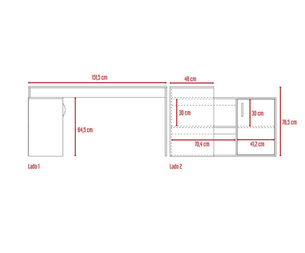 Escritorio Axis Blanco
